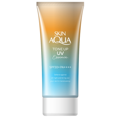 UV ROHTO SKIN AQUA TONE UP ESSENCE SPF50+ LATTE BEIGE