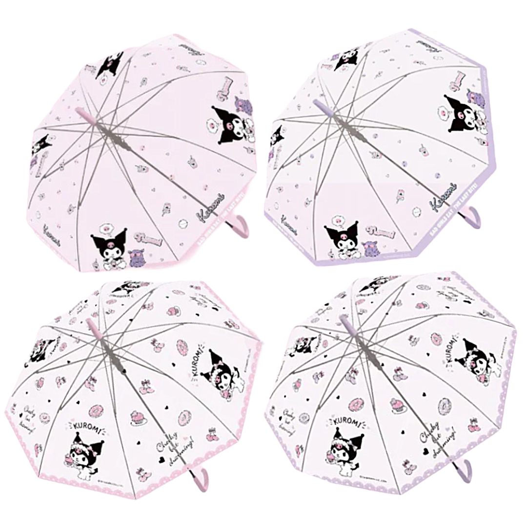 SANRIO TRANSPARENT UMBRELLA KUROMI 55CM