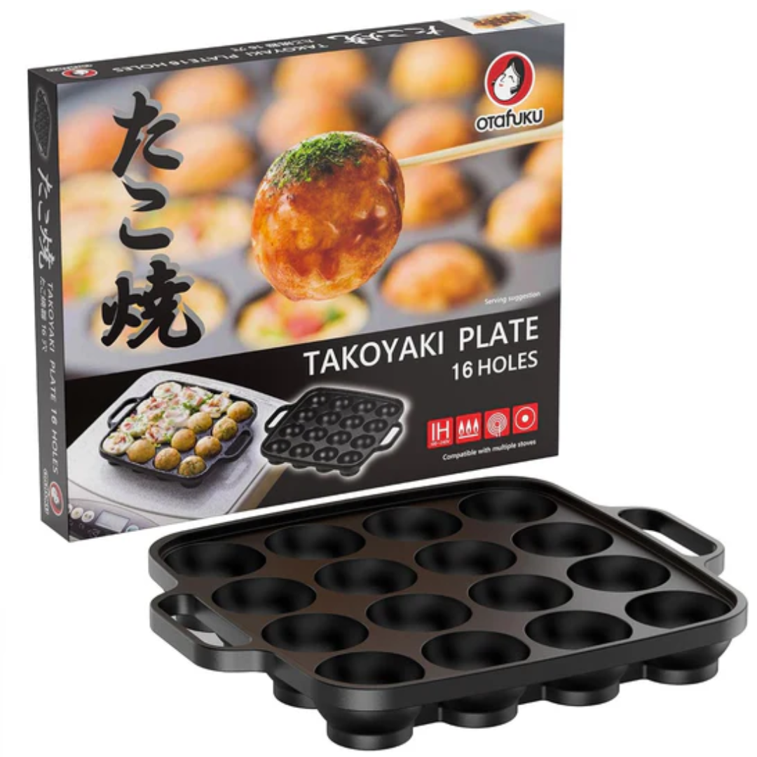 OTAFUKU IRON CASTING TAKOYAKI PLATE 16HOLES