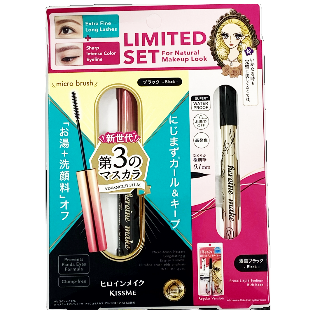 KISSME HEROINE MAKE MICRO MASCARA+LIQUID EYELINER SET