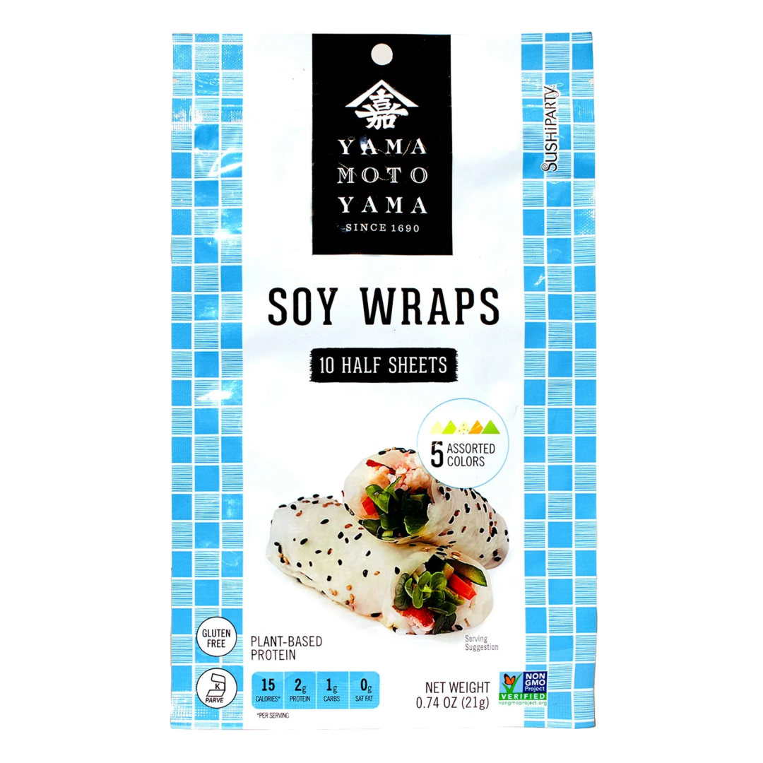 SUSHI PARTY SOY WRAPPER AST 10 HALF SHEETS