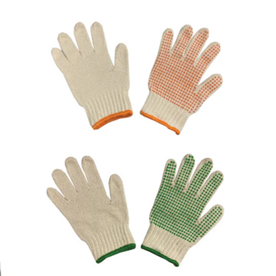 COTTON WORK GLOVES FOR KIDS WITH ANTI SLIP DOTTING