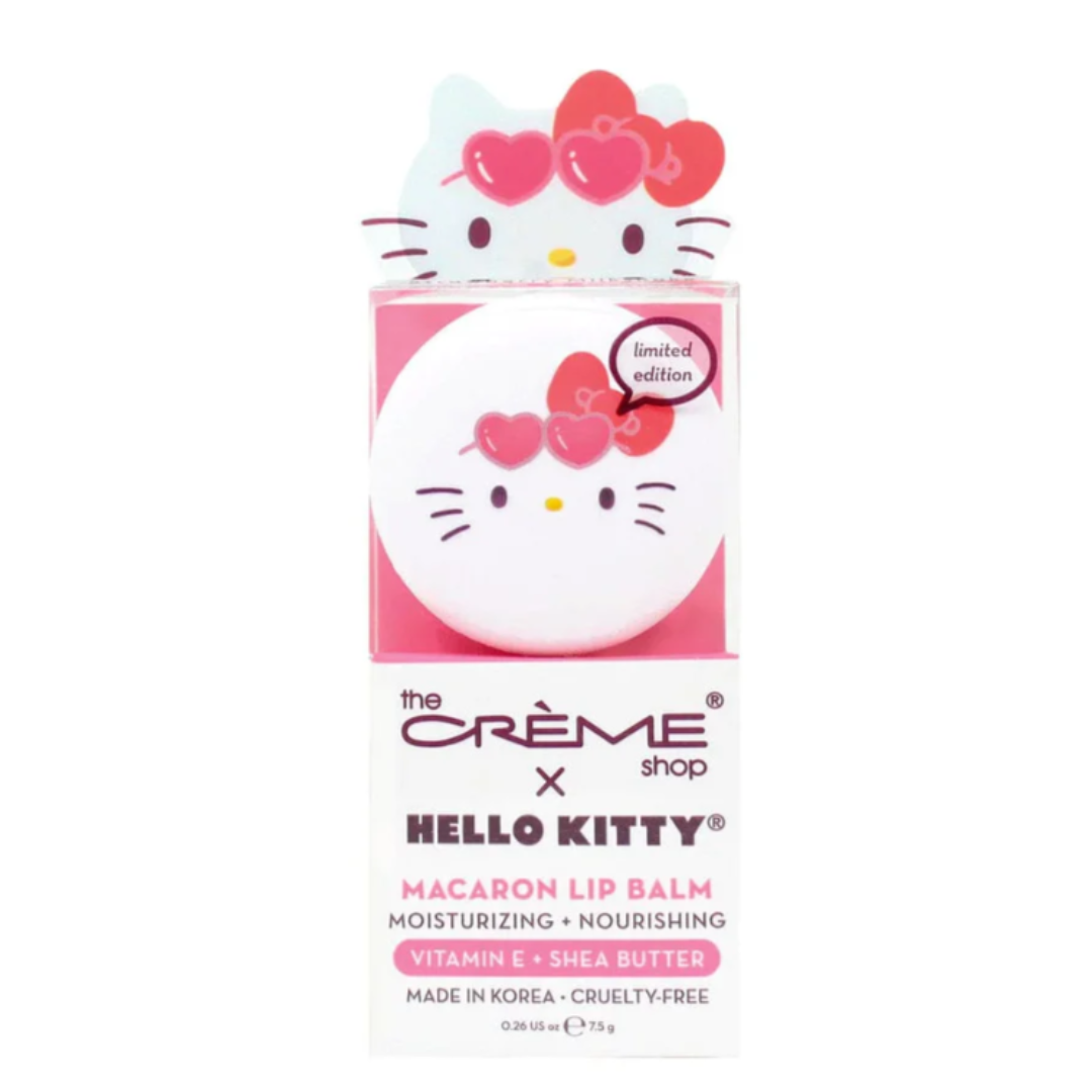 HELLO KITTY MACARON LIP BALM SRWAWBERRY MILKSHAKE