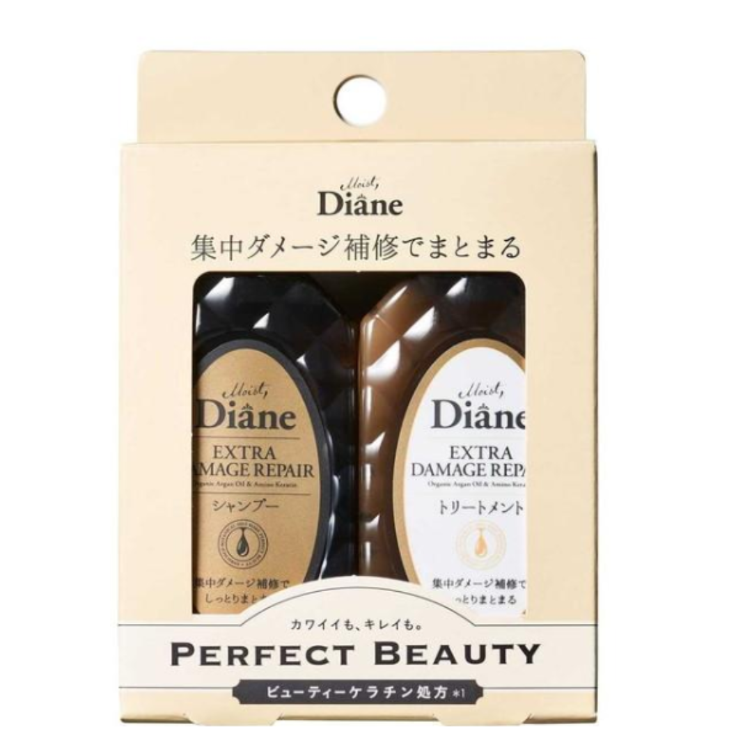 MOIST DIANE EXTRA DAMAGE REPAIR SHAMPOO &TREATMENT 50ML SET