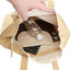 FRIENDSHILL A4 TOTE BAG W/ ZIPPER BEIGE