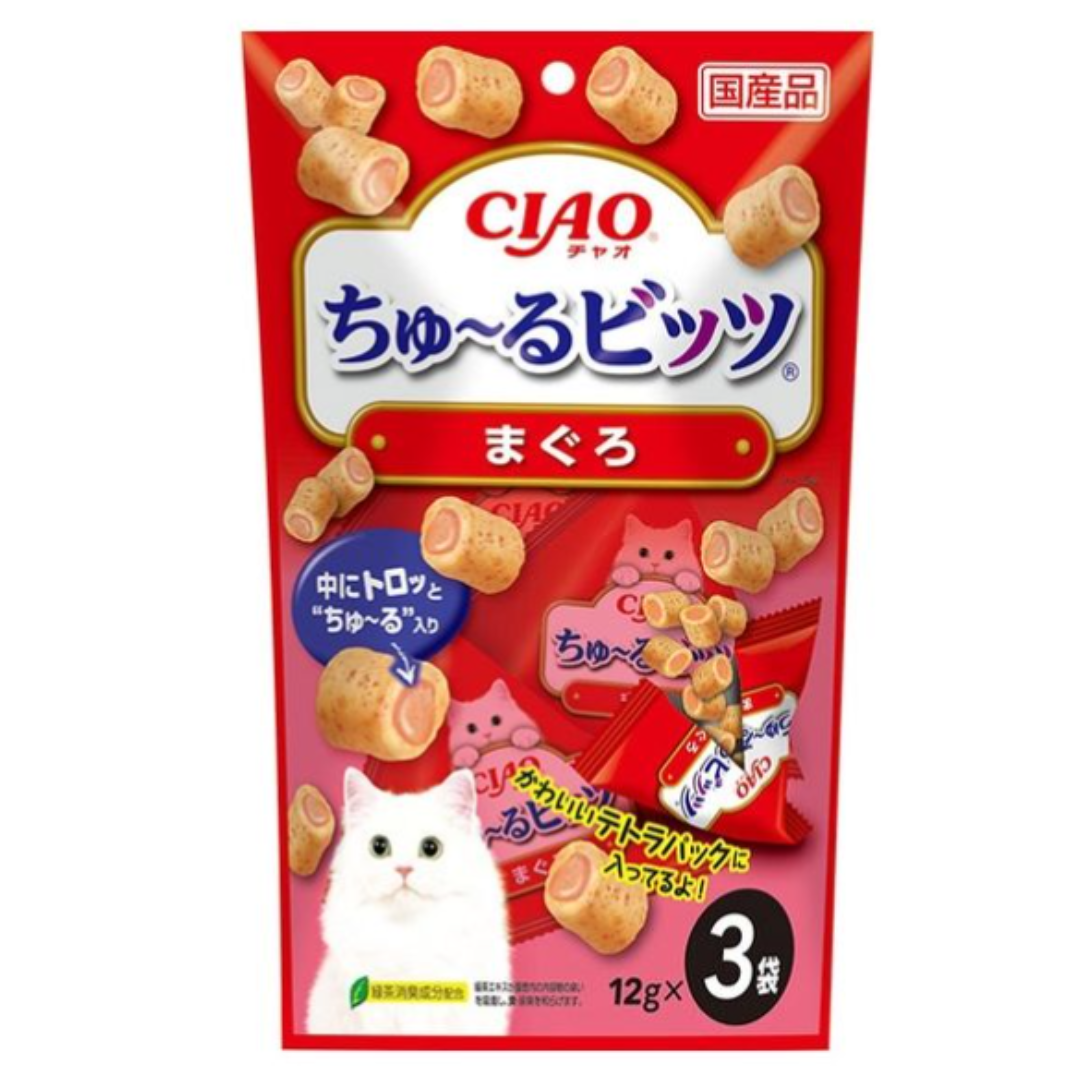 INABA CAT CIAO CHURU BITS TUNA JP 12GX3P