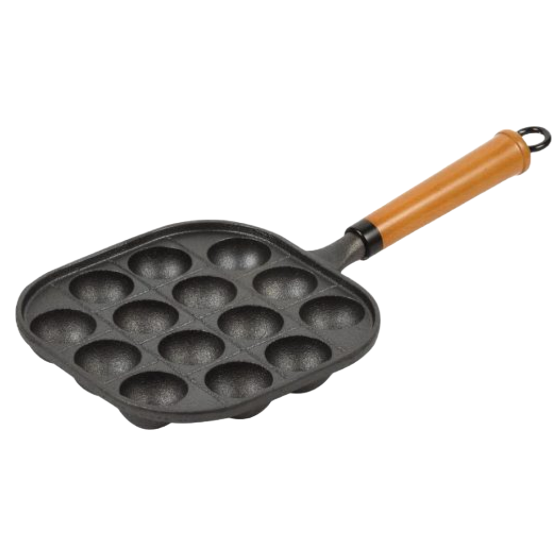 PEARL TAKOYAKI PAN CAST IRON  14HOLES GAS STOVE ONLY