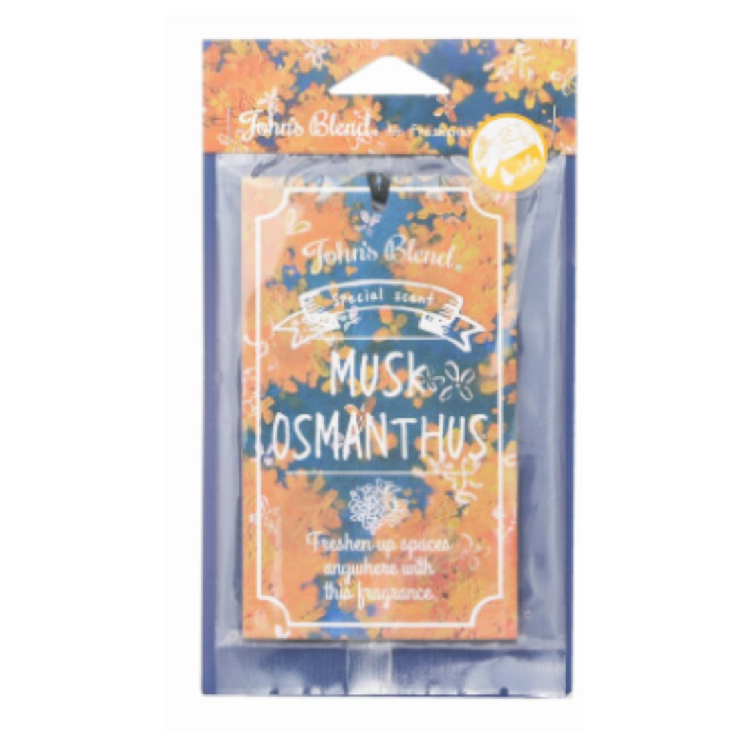 JOHN'S BLEND PAPER AIR FRESHENER MUSK OSMANTHUS