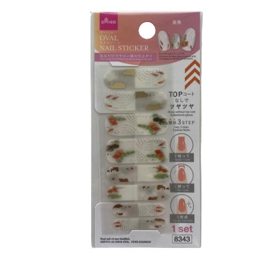 OVAL NAIL STICKER GOLDFISH