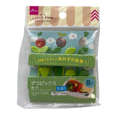 FOOD PICKS DECO LEAF 8PC