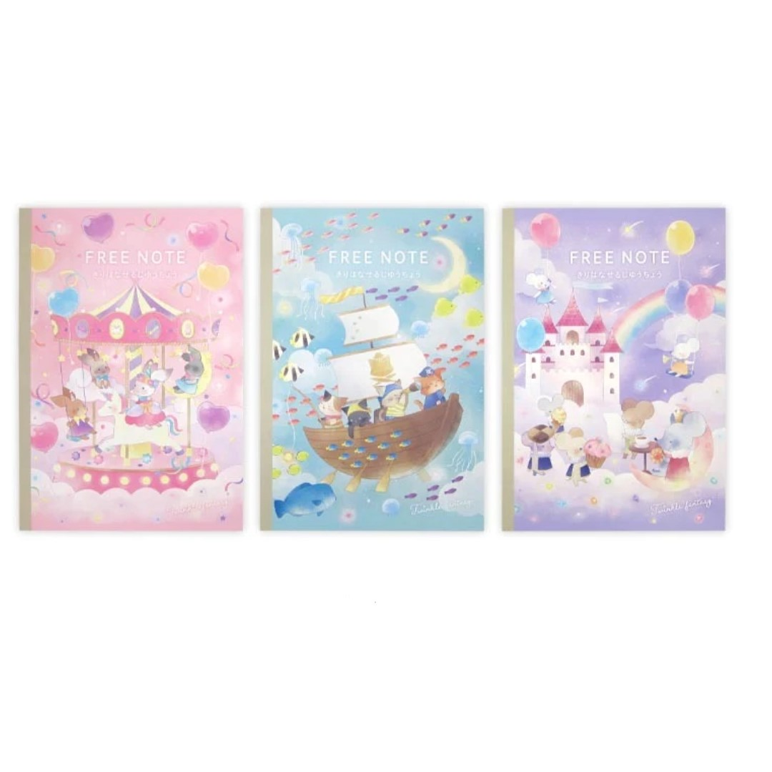 NOTEBOOK WITH PULL OUT PAGE 50SHEETS TWINKLE – HANAMARU JAPANESE ...