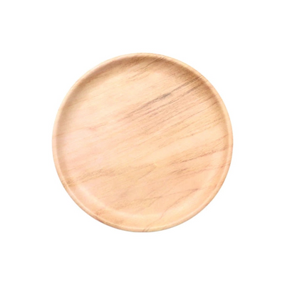 NON SLIP PP TRAY WOOD GRAIN 22CM IN DIAMETER