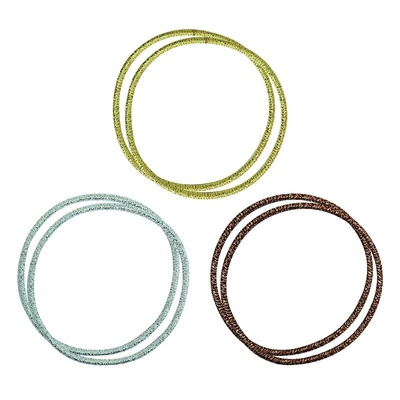 HAIR ELASTIC THIN GLITTER 2PCS