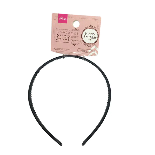 SILICONE HEADBAND MEDIUM BLACK