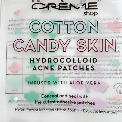 COTTON CANDY SKIN HYDROCOLLOID ACNE PATCHES W/ ALOE PURPLE GREEN