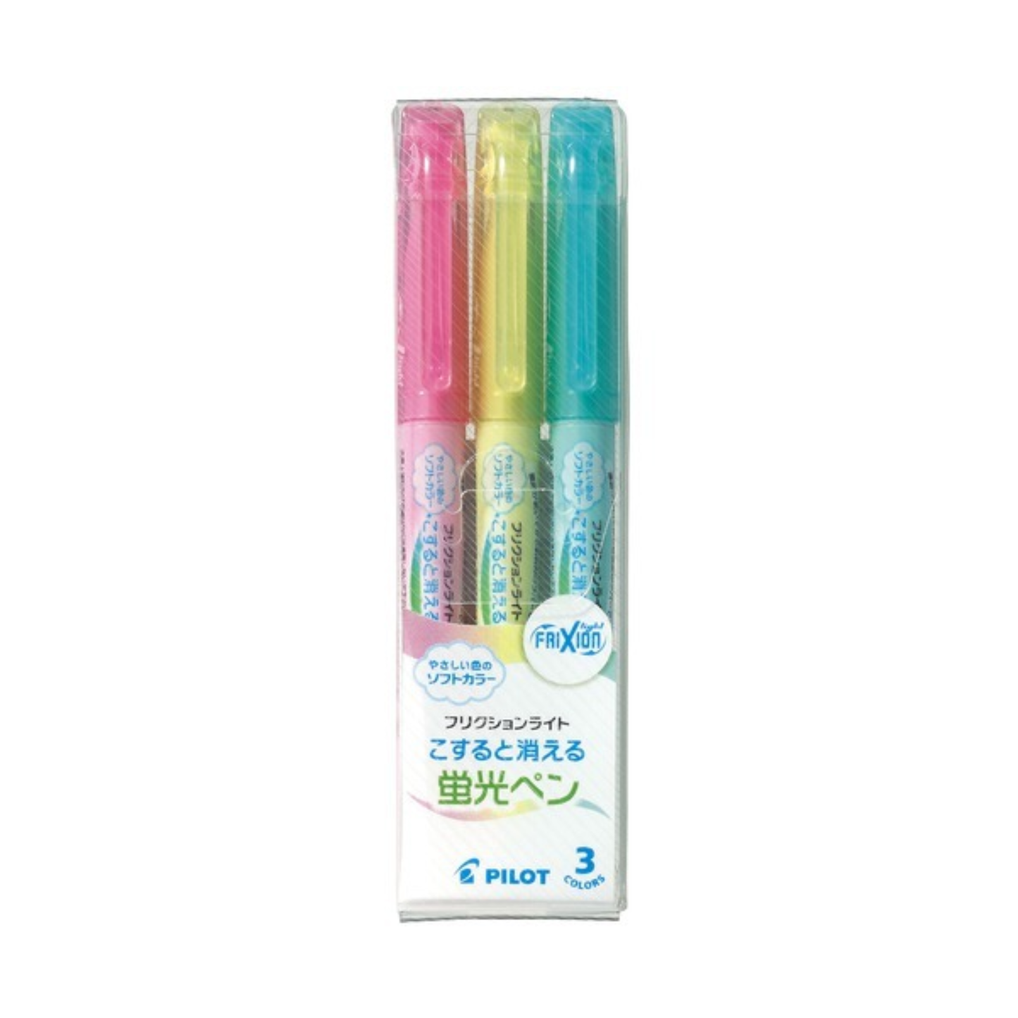 PILOT FRIXION LIGHT ERASABLE HIGHLIGHTER 3SOFT COLOR SET