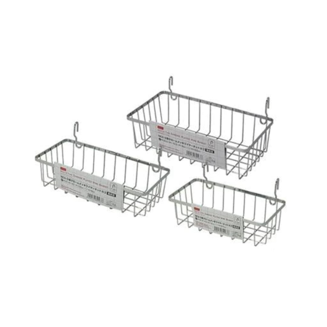 MCII-3 TYPE CHROME PLATED WIRE BASKET HORIZONTAL