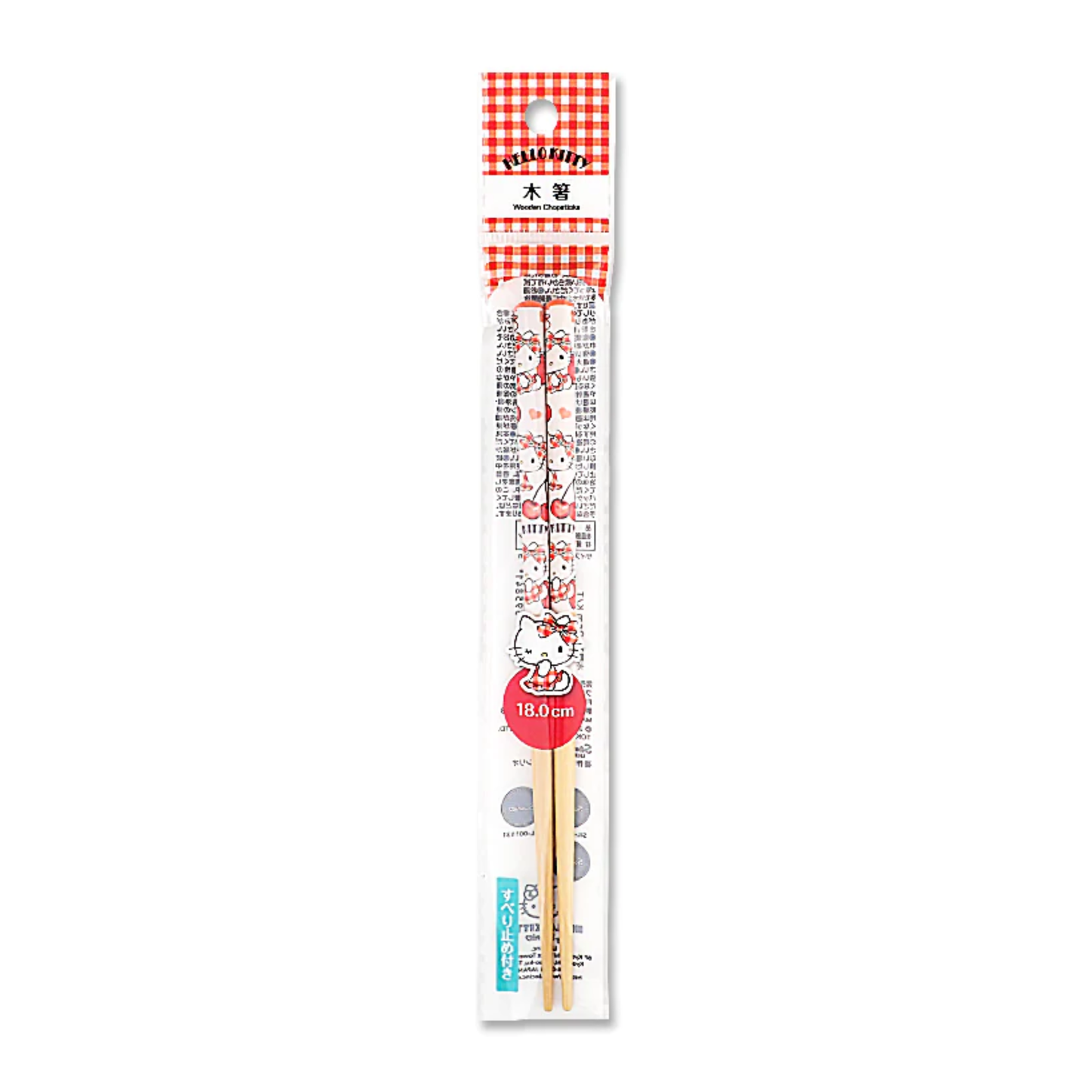 WOODEN CHOPSTICKS HELLO KITTY 7.09IN