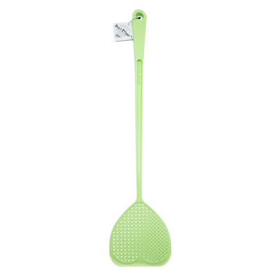 HEART SHAPE FLY SWATTER W/ TWEEZER GREEN