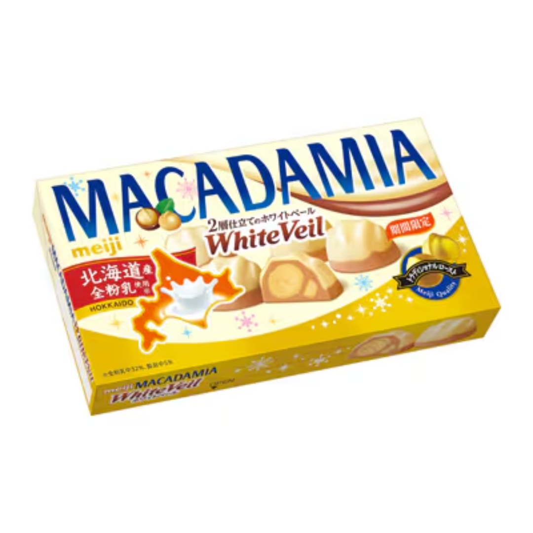 MEIJI MACADAMIA CHOCOLATE WHITE VEIL