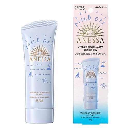 UV ANESSA MINERAL UV SUNSCREEN MILD GEL SENSITIVE SKIN SPF35 90G