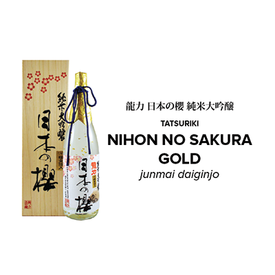 NIHON NO SAKURA W/GOLD (VEGAN PREMIUM SAKE)