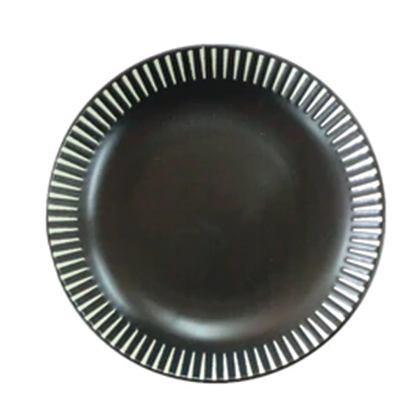 PLATE MODERNSTRIPE BK 16.8X2.7H CM