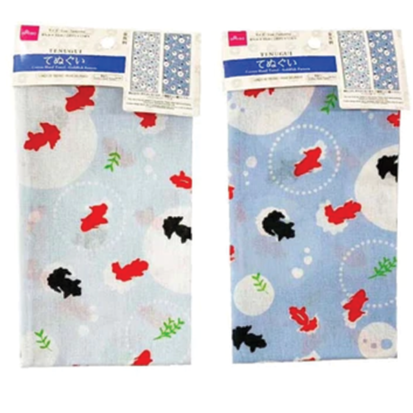 COTTON HAND TOWEL GOLDFISH PATTERN