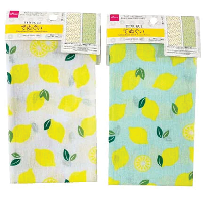 COTTON HAND TOWEL LEMON PATTERN