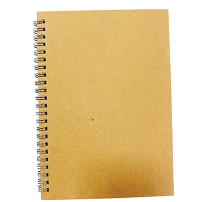 DOUBLE RINGED SPIRAL NOTEBOOK A5 CRAFT COVER