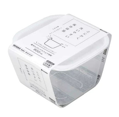 INOMATA 1817 PLASTIC FOOD CONTAINER 900ML WHITE