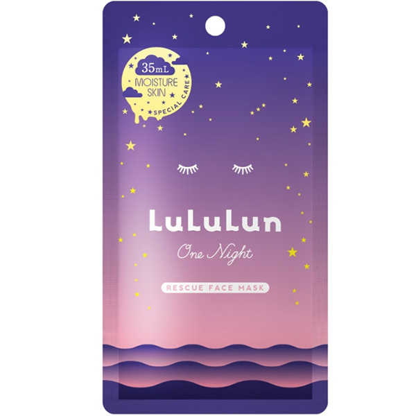 LULULUN ONE NIGHT FACE MASK PINK MOIST 1SHEET