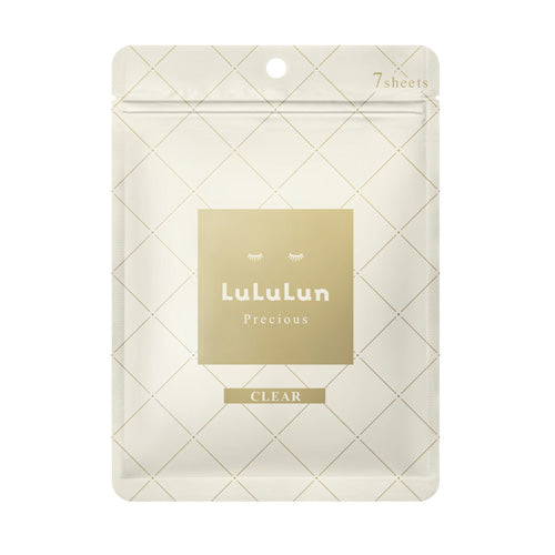 LULULUN PRECIOUS FACE MASK WHITE CLEAR 7SHEETS