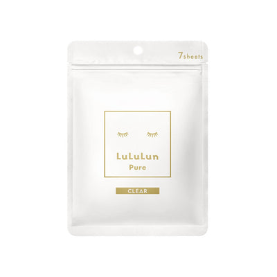 LULULUN PURE FACE MASK WHITE CLEAR 1SHEET
