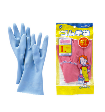 RUBBER GLOVES THICK L SIZE 1PAIR
