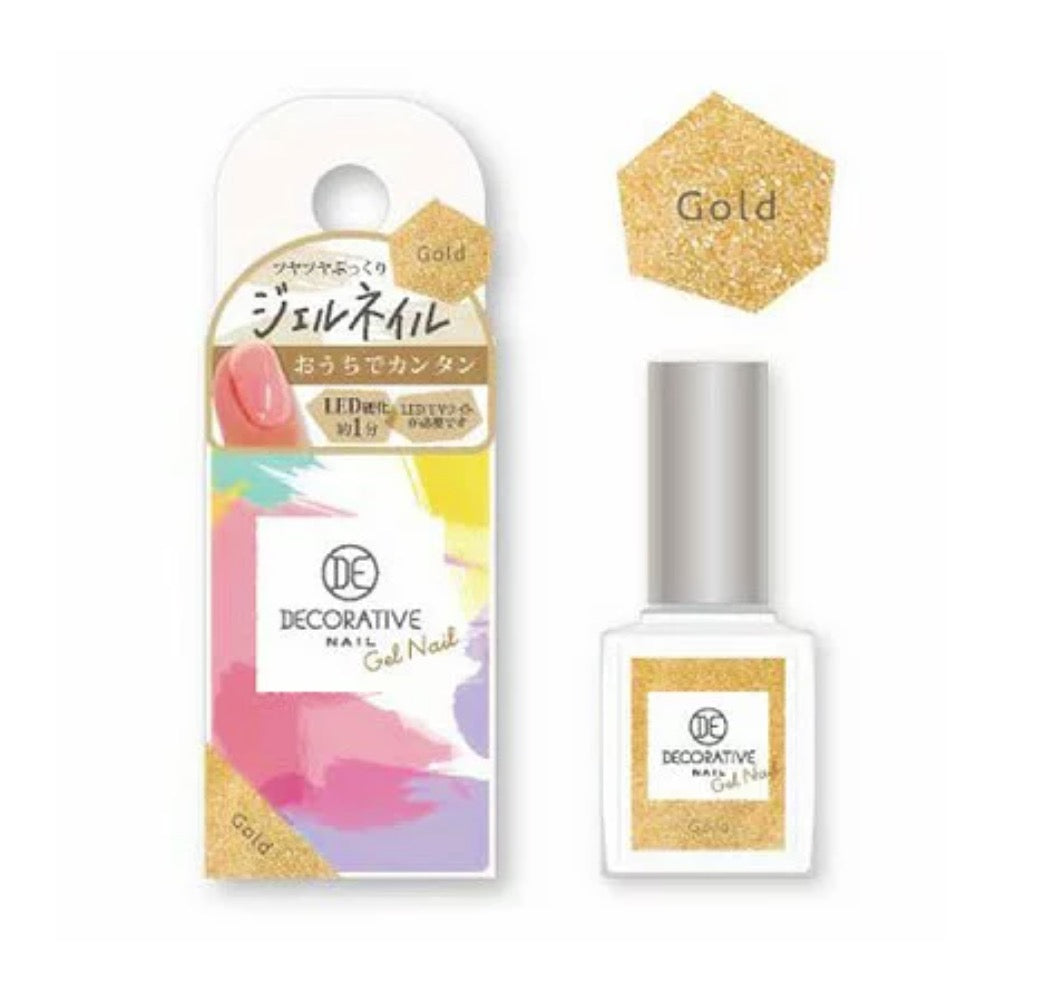 SHO-BIDO DECORATIVE COLOR GEL NAIL GOLD