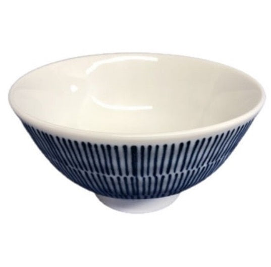 RICE BOWL BLUE LINES 4.49 X 2.24 IN