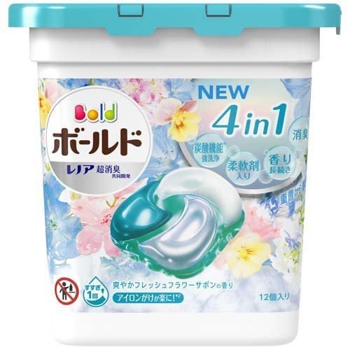 DETERGENT BOLD GEL BALL 4IN1 FRESH FLOWER 12PC